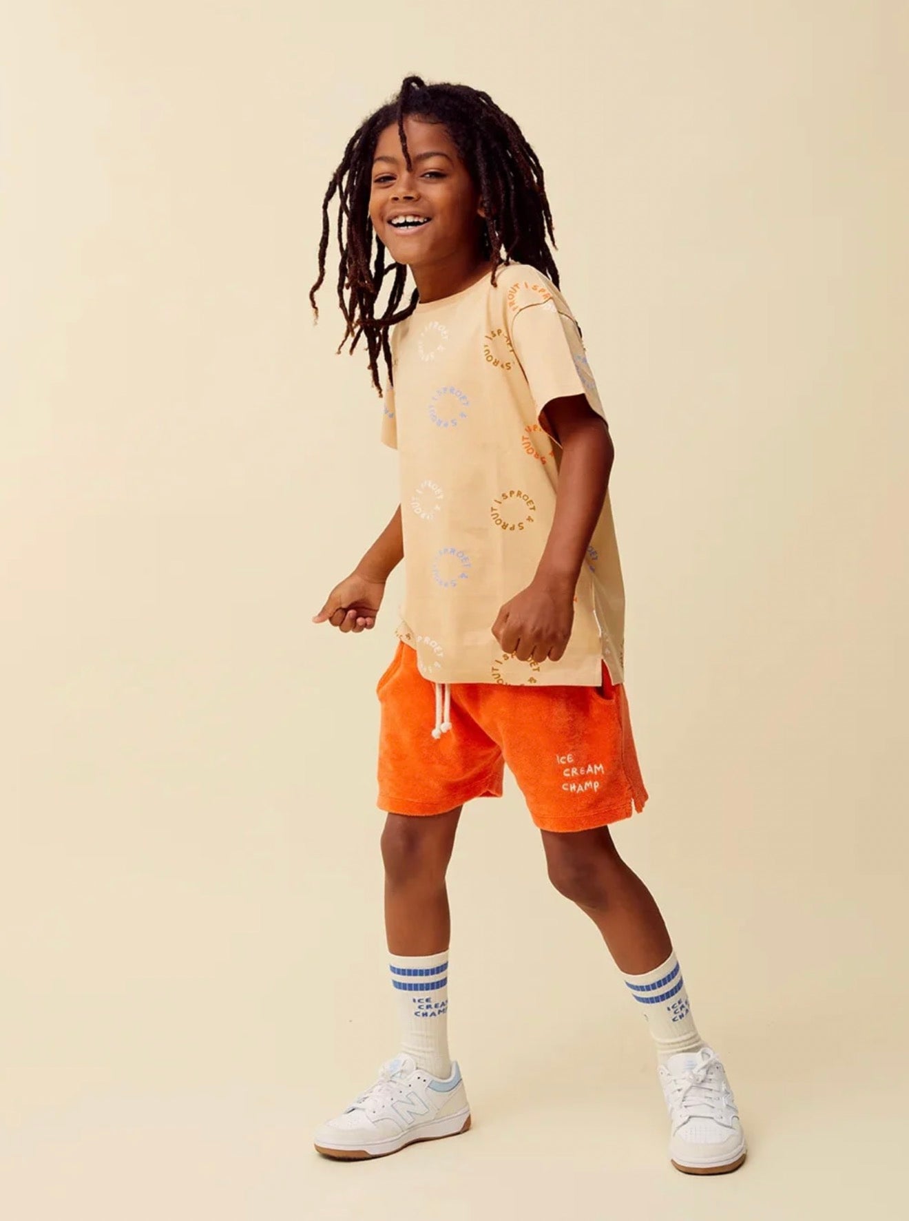 Sproet & Sprout - Terry shorts | orange sprint