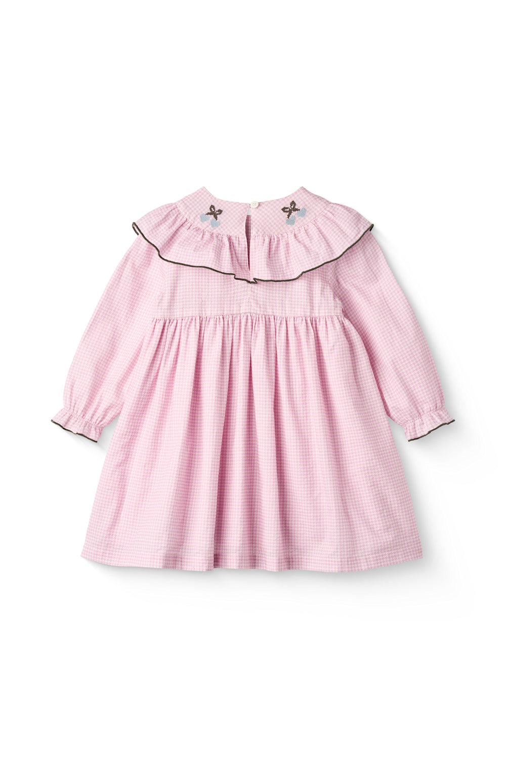 Copenhagen Colors – Ternet Jurk met Frill en Borduursel