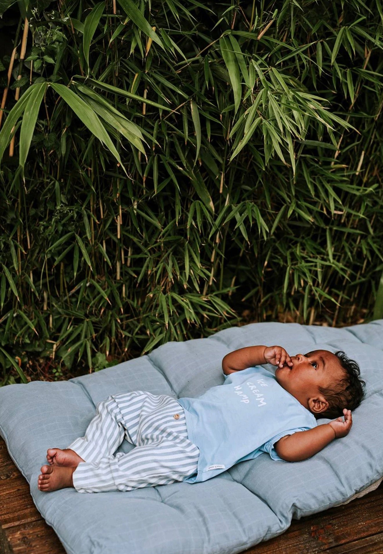 Sproet & Sprout - Baby T-shirt Ice Cream Blue