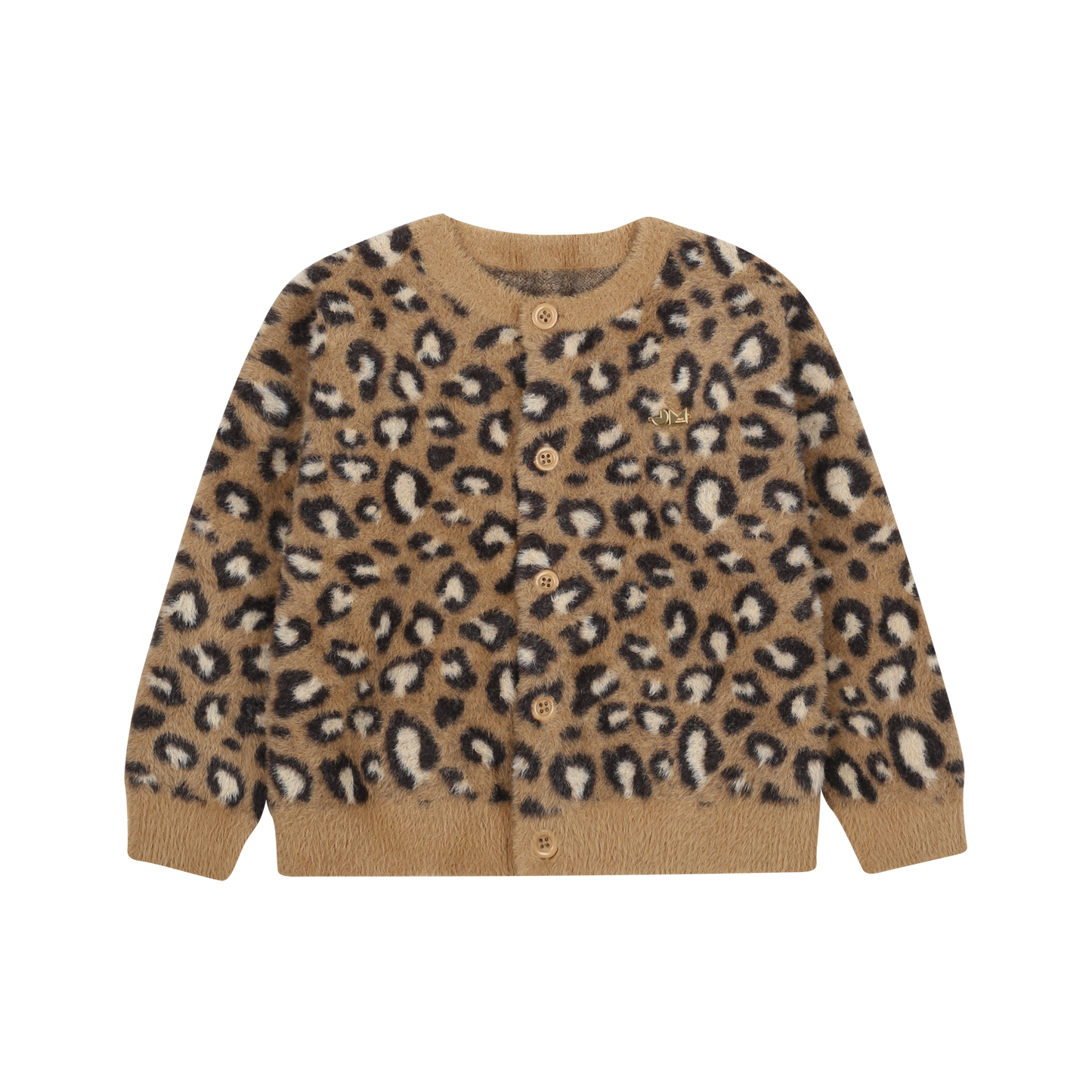 Jelly Mallow - Cozy Leopard Cardigan Brown