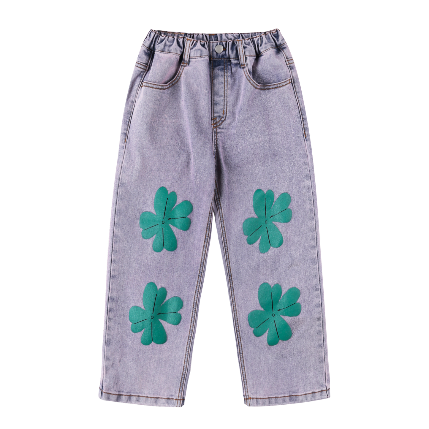 Jelly Mallow - Lucky Clover Denim Broek