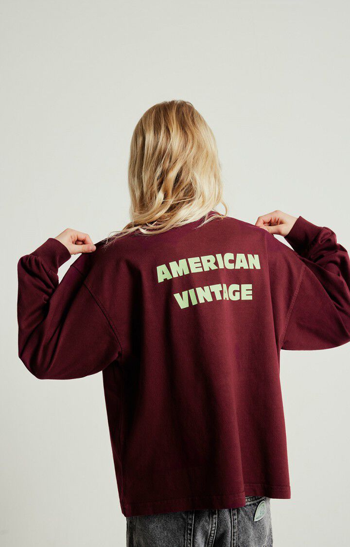 American Vintage - Fizvalley Longsleeve Bordeaux Vintage
