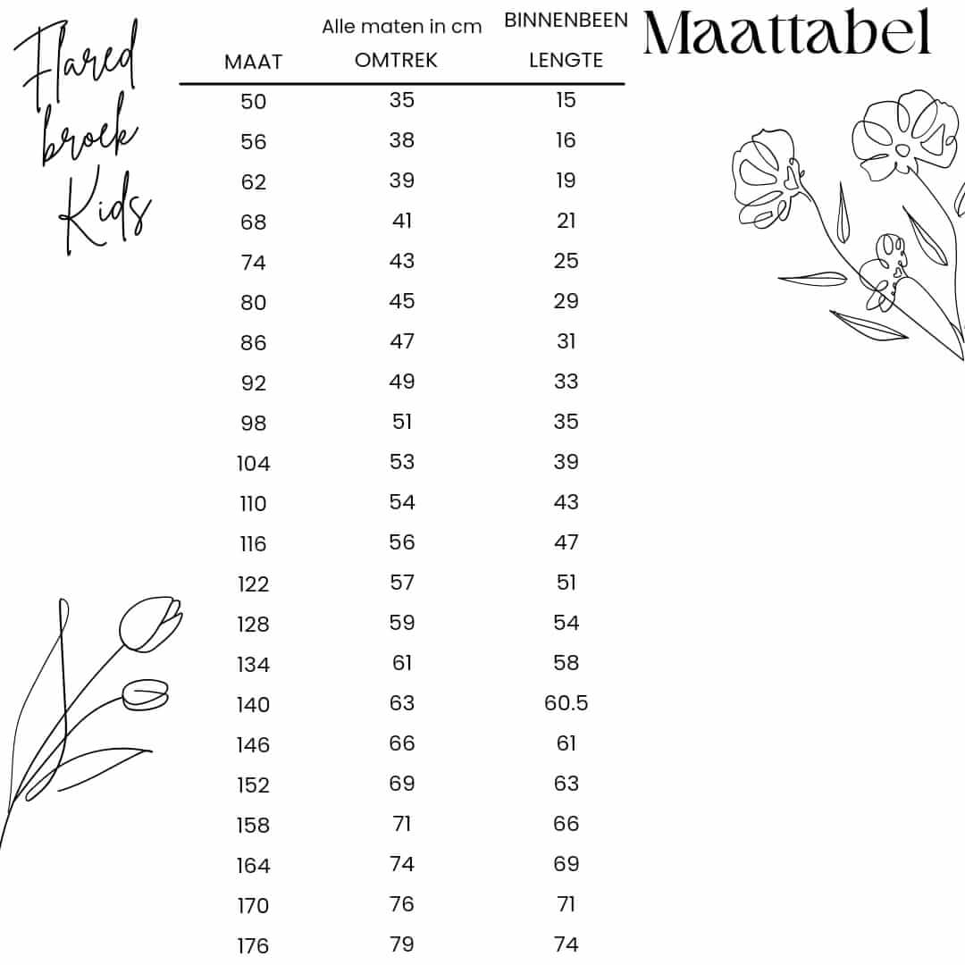 Flared broek Odette Mini & Mama