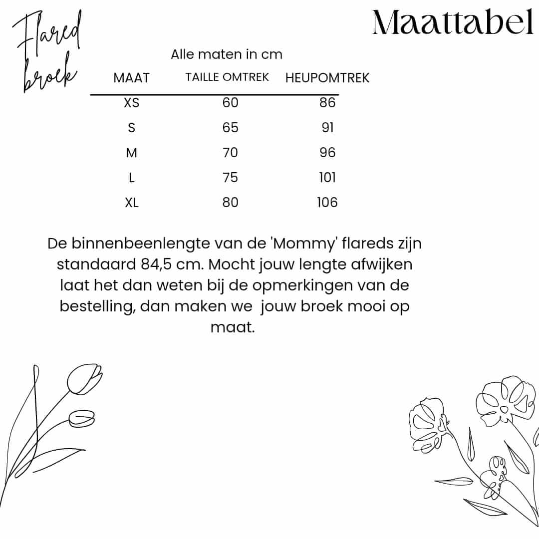 Flared broek Phoebe Mini & Mama