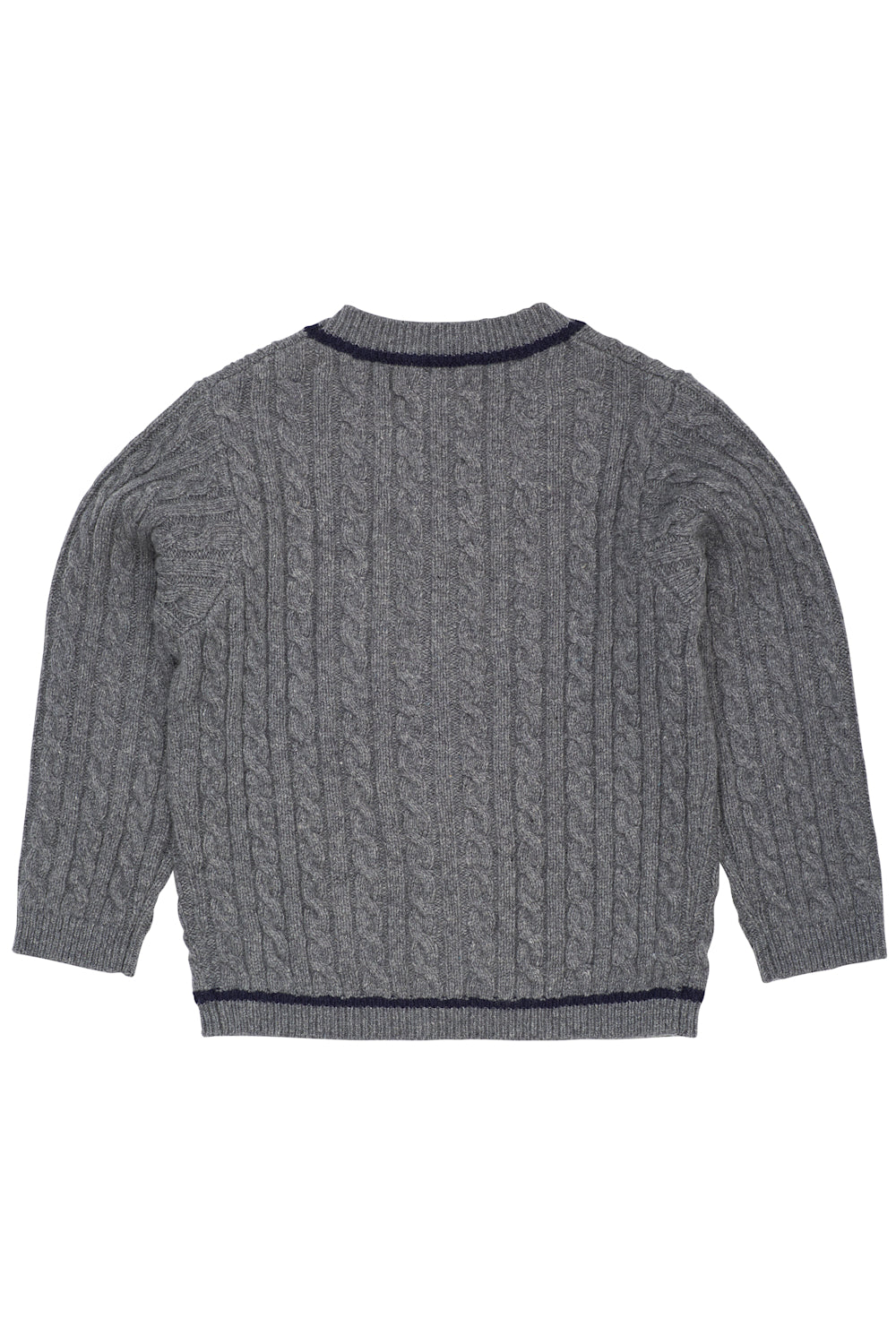 Copenhagen Colors - Lambswool Grandad Cardigan grijs