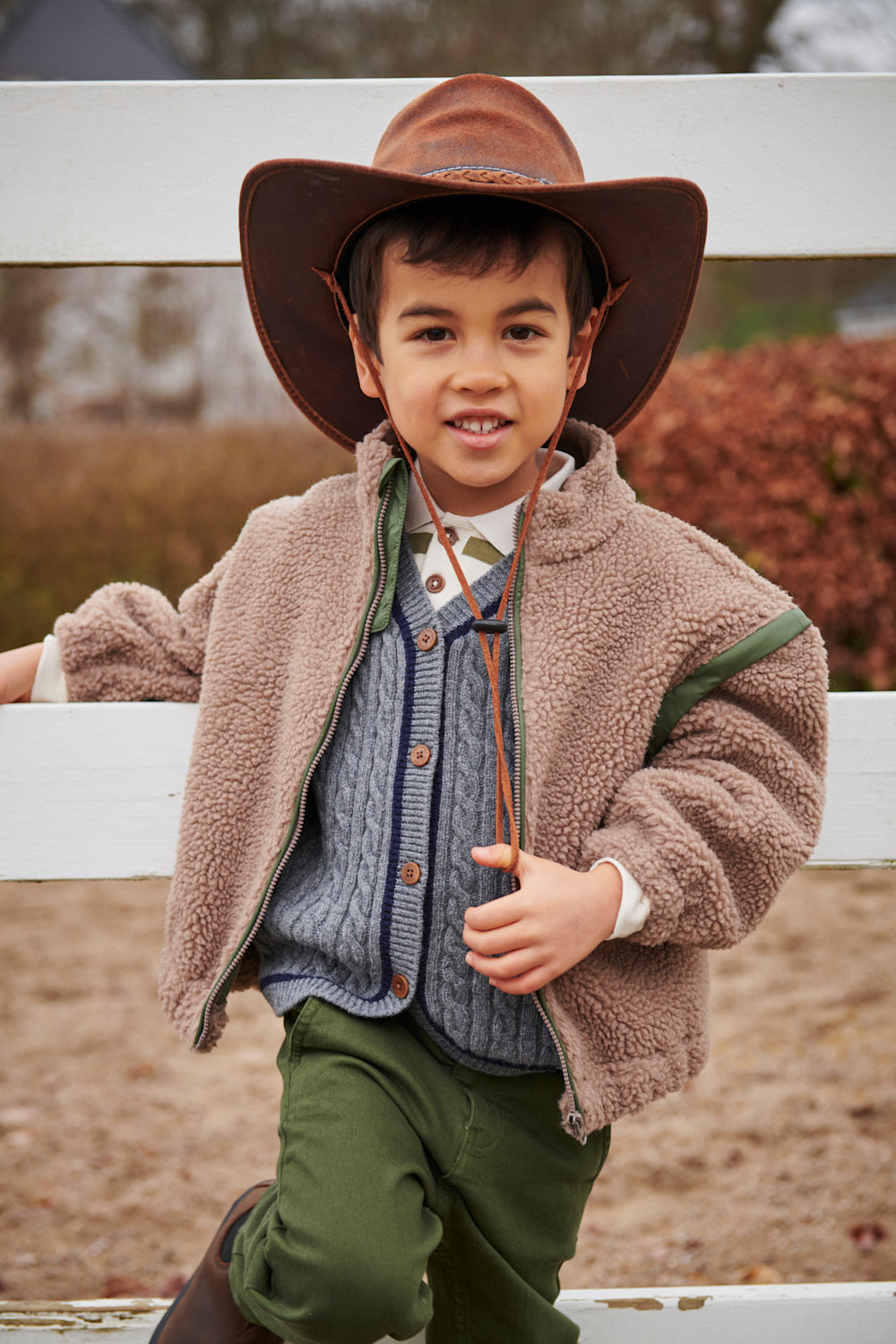 Copenhagen Colors - Lambswool Grandad Cardigan grijs