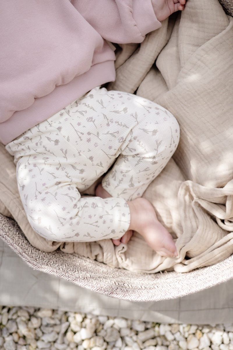 LEVV Babybroek Kristie white flower