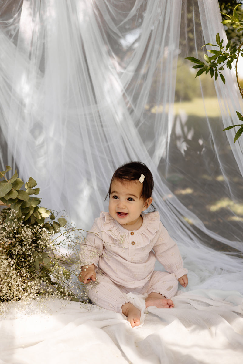 Levv - Newborn Broek Marie AOP Pink Animal