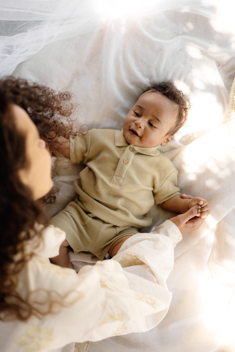 Levv - Newborn T-Shirt Olive Mathjis