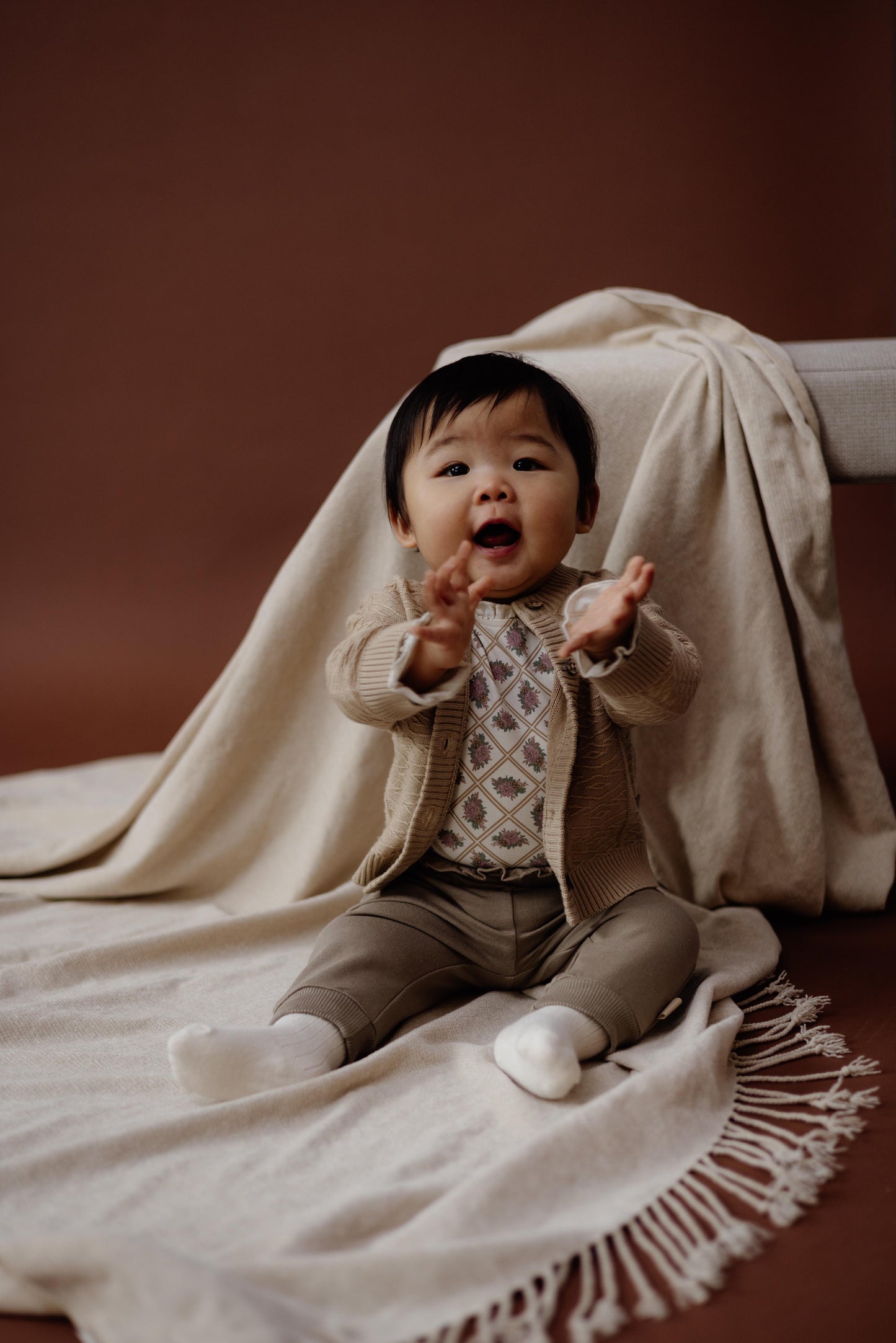 Levv - Novi Broek Light Brown | Zachte Babybroek van Biologisch Katoen