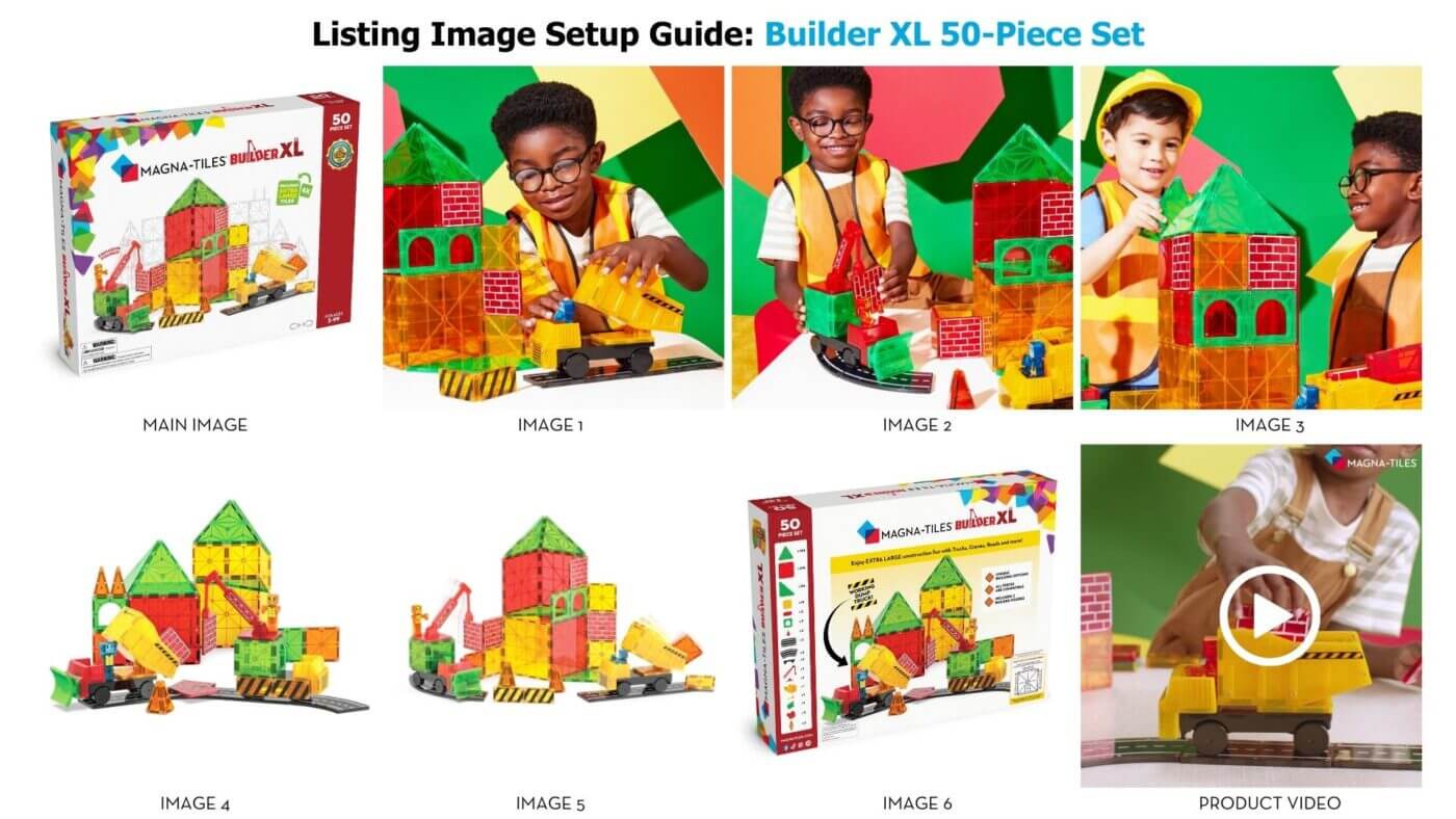 Magna-Tiles Builder XL Set 50 stuk