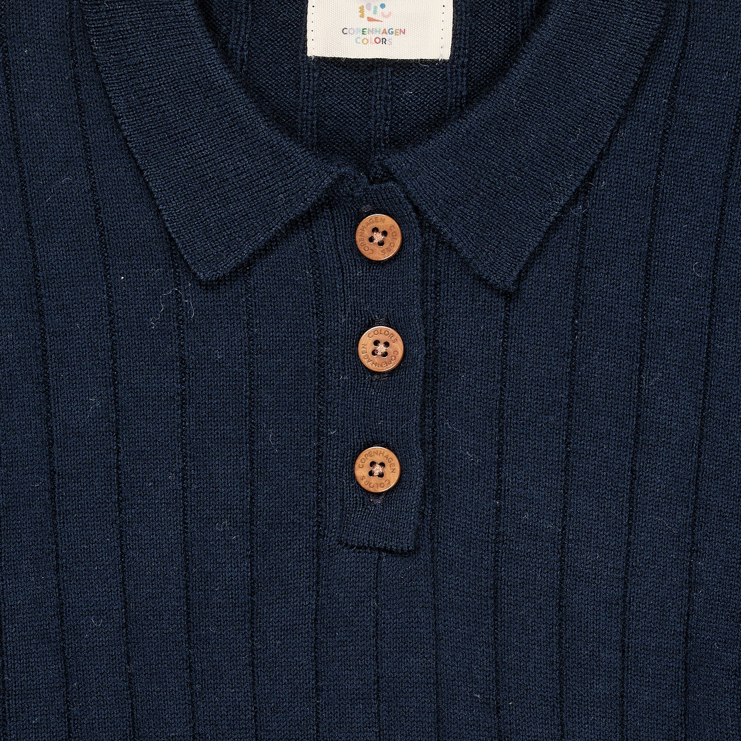 Copenhagen Colors - Merino Polo Shirt Navy