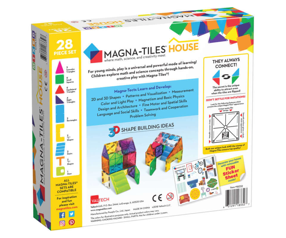 Magna-Tiles House set - Magnetische tegels 32 pieces