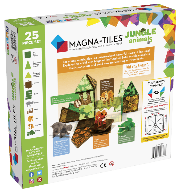Magna-Tiles Jungle Animals 25-stuk Set
