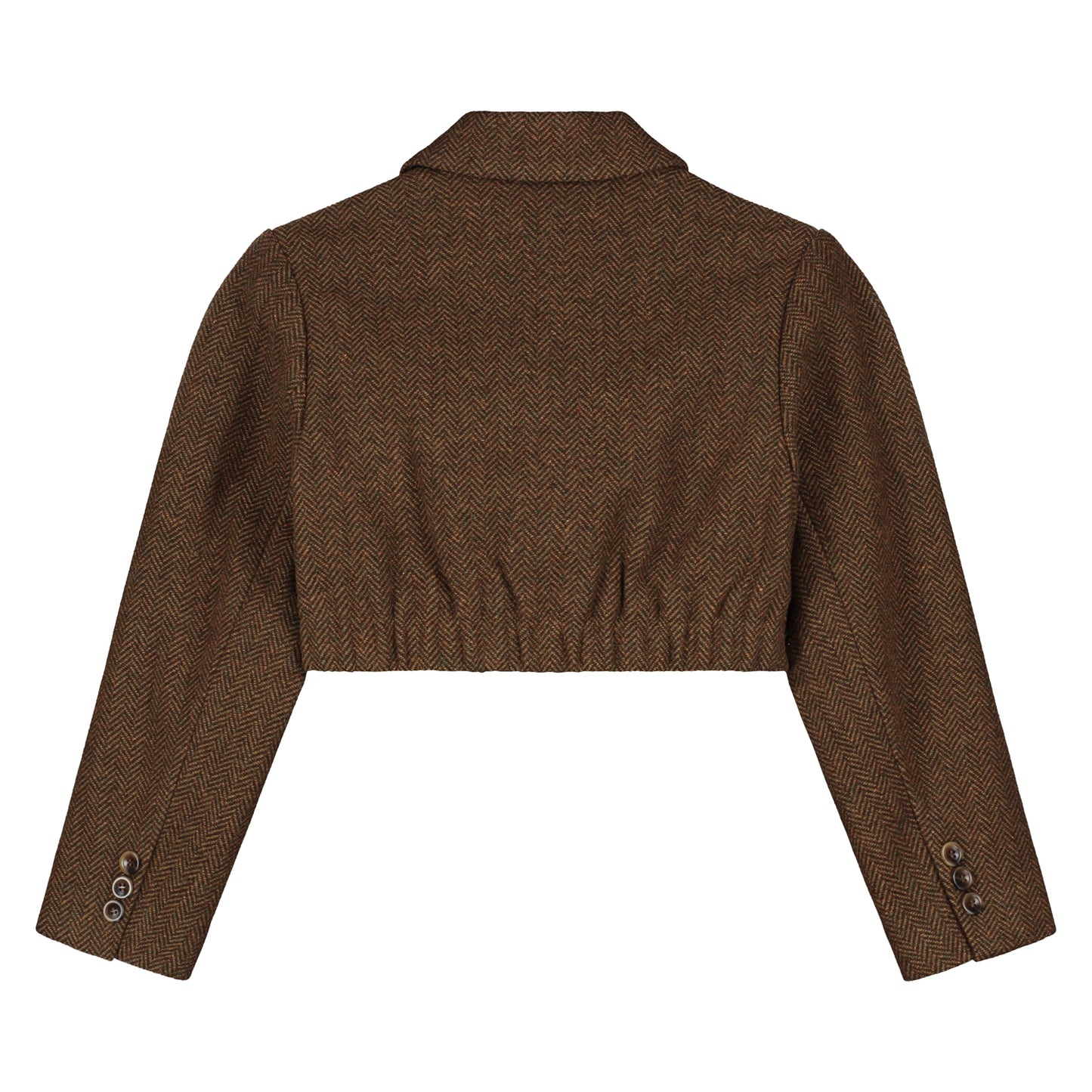 Charlie Petite - Nora Cropped Blazer Bruin Melange