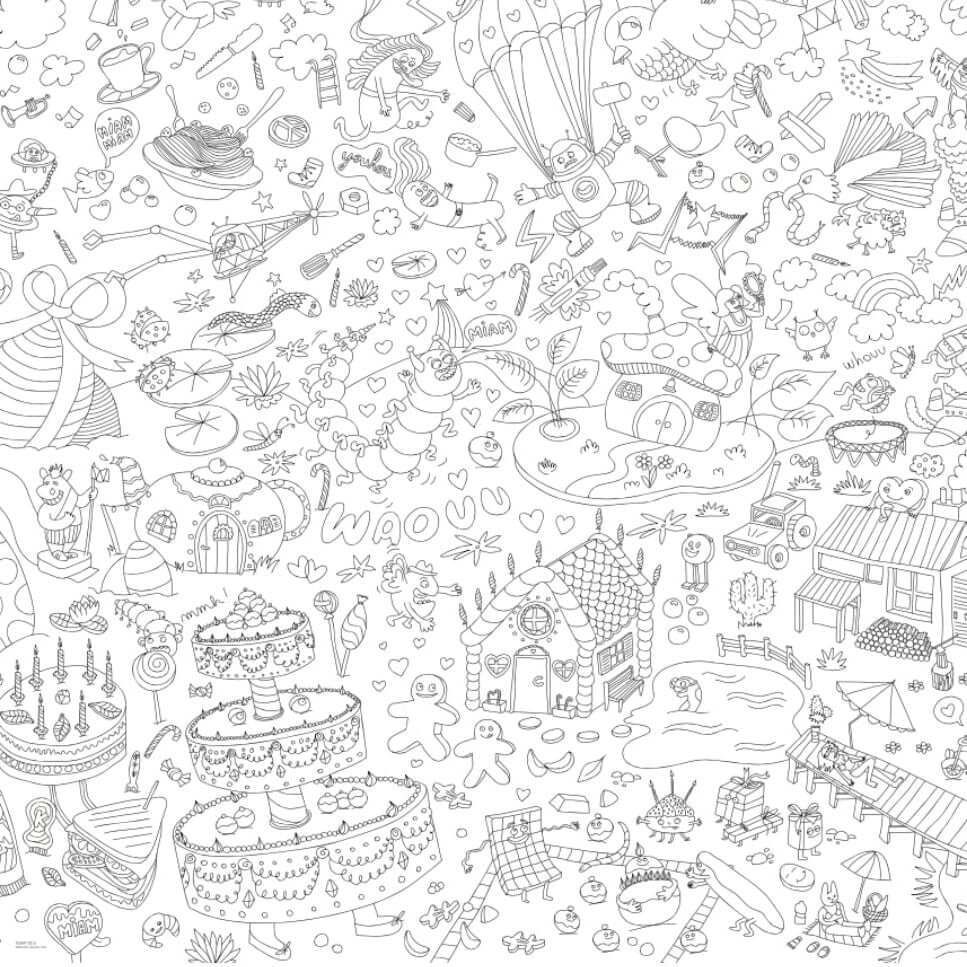 OMY fantastic xxl coloring – kleurposter