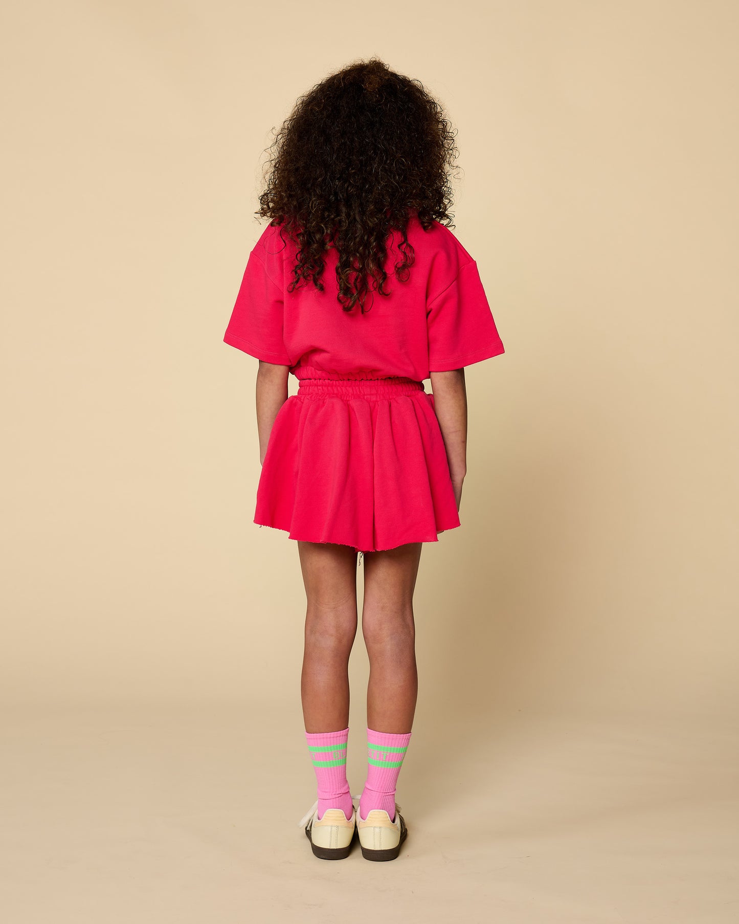 Petit Blush - Meisjes Sweat Short | Raspberry Wine