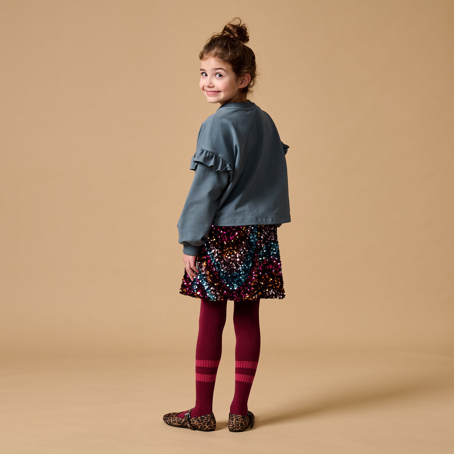 Petit Blush - Sequins Skirt Multi Color