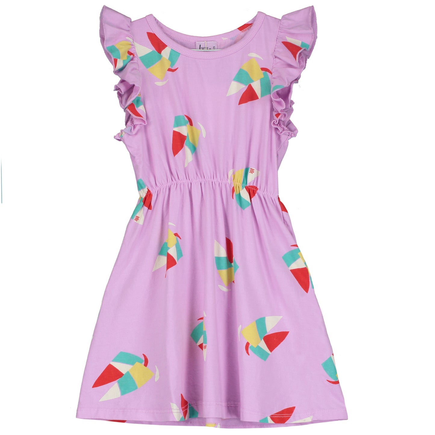 Lötiekids – Ruffle Sleeve Dress Windsurf