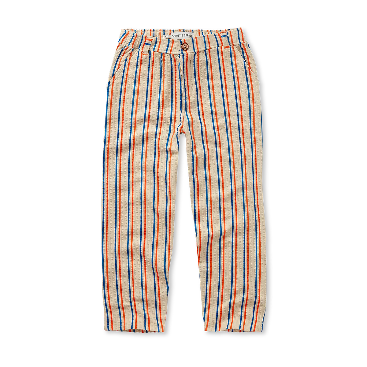 Sproet & Sprout - Chino pants small stripes | Sesame