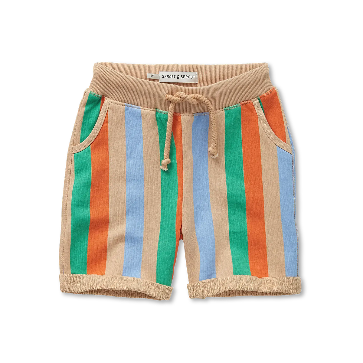 Sproet & Sprout - Sweat Shorts | Multi Colour Stripes