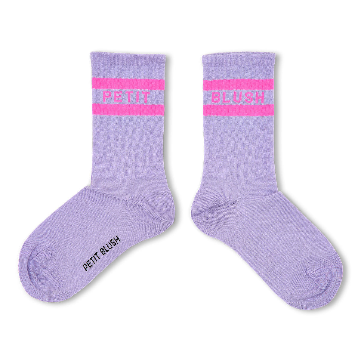 Petit Blush - Meisjes Sport Socks Violet | Neon Pink