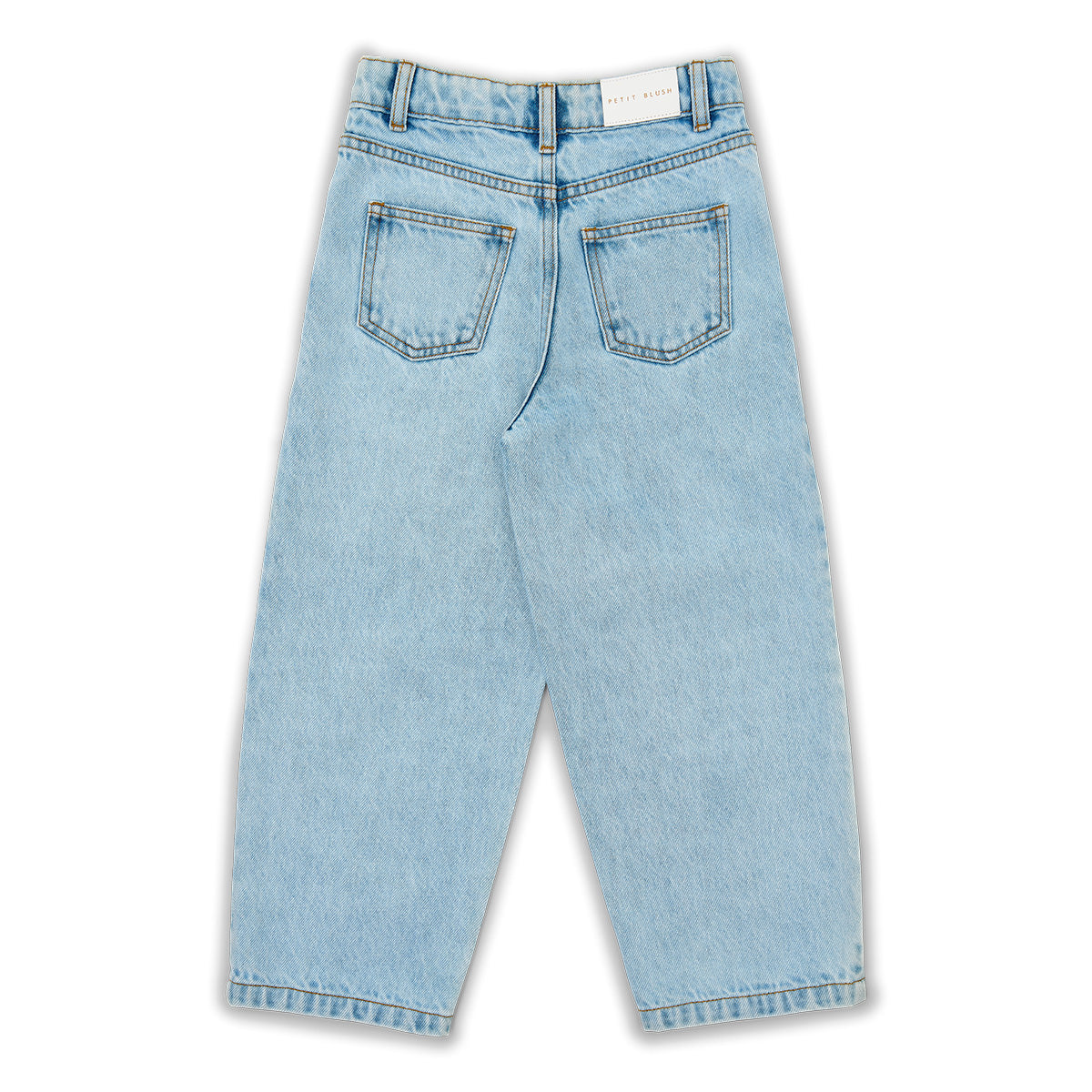 Petit Blush - Meisjes Balloon Fit Jeans | Light Blue