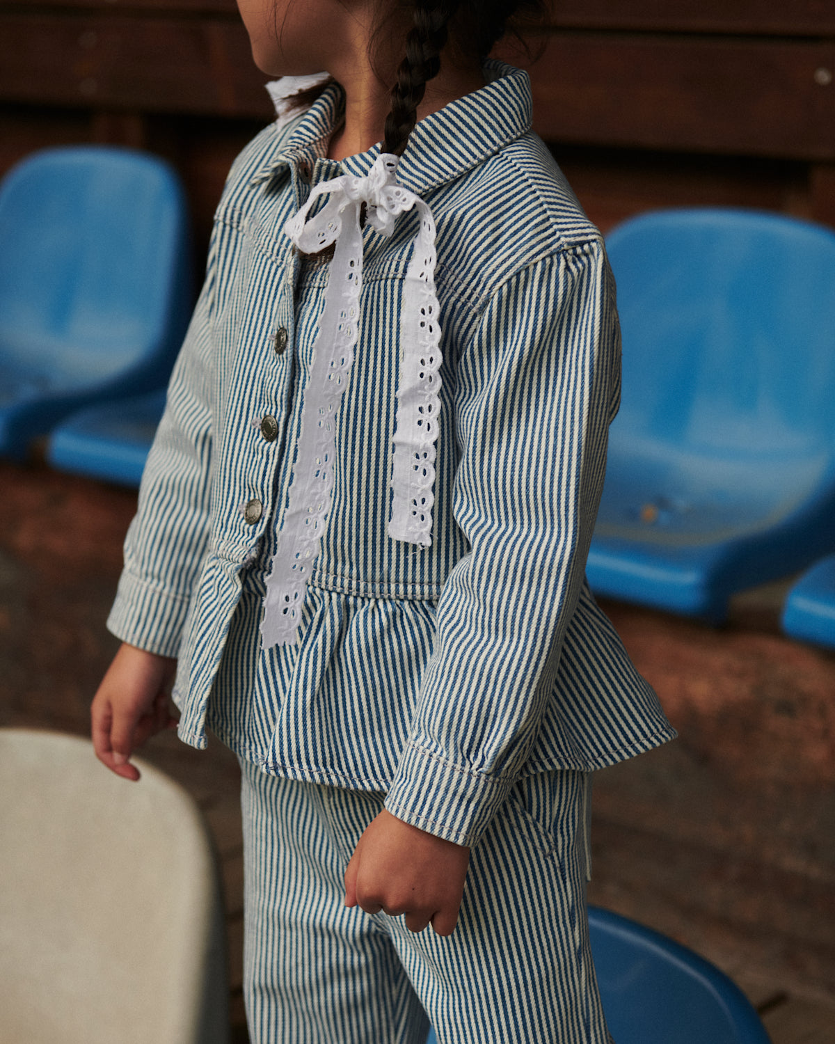 Copenhagen Colors – Twill Broek Denim Stripe