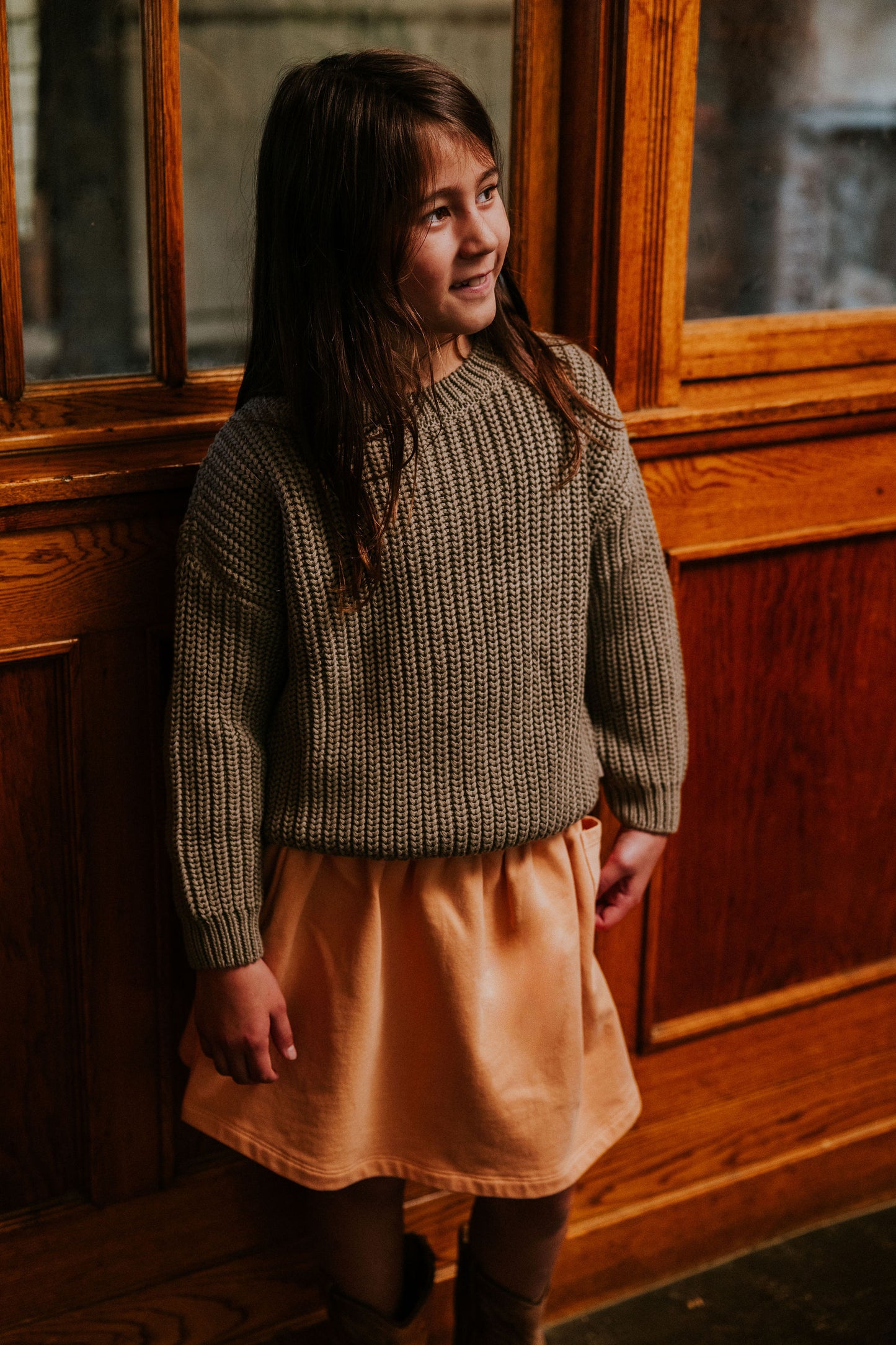 Yuki - Chunky Knitted Sweater Sage