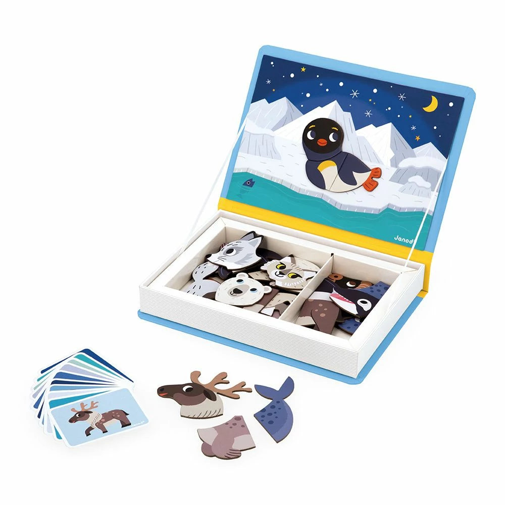 Janod - Magneti'Book Pooldieren | Magnetisch Speelboek