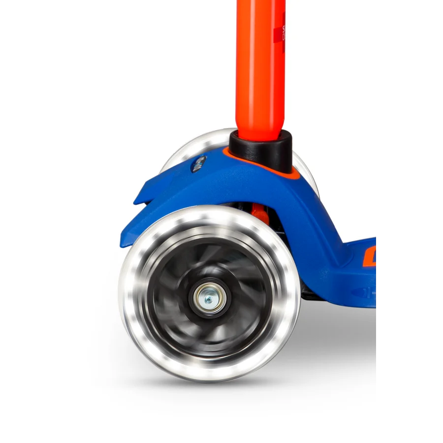 Micro Step - Maxi Micro Step 3-Wiel Kinderstep Deluxe LED Blauw Oranje Neon