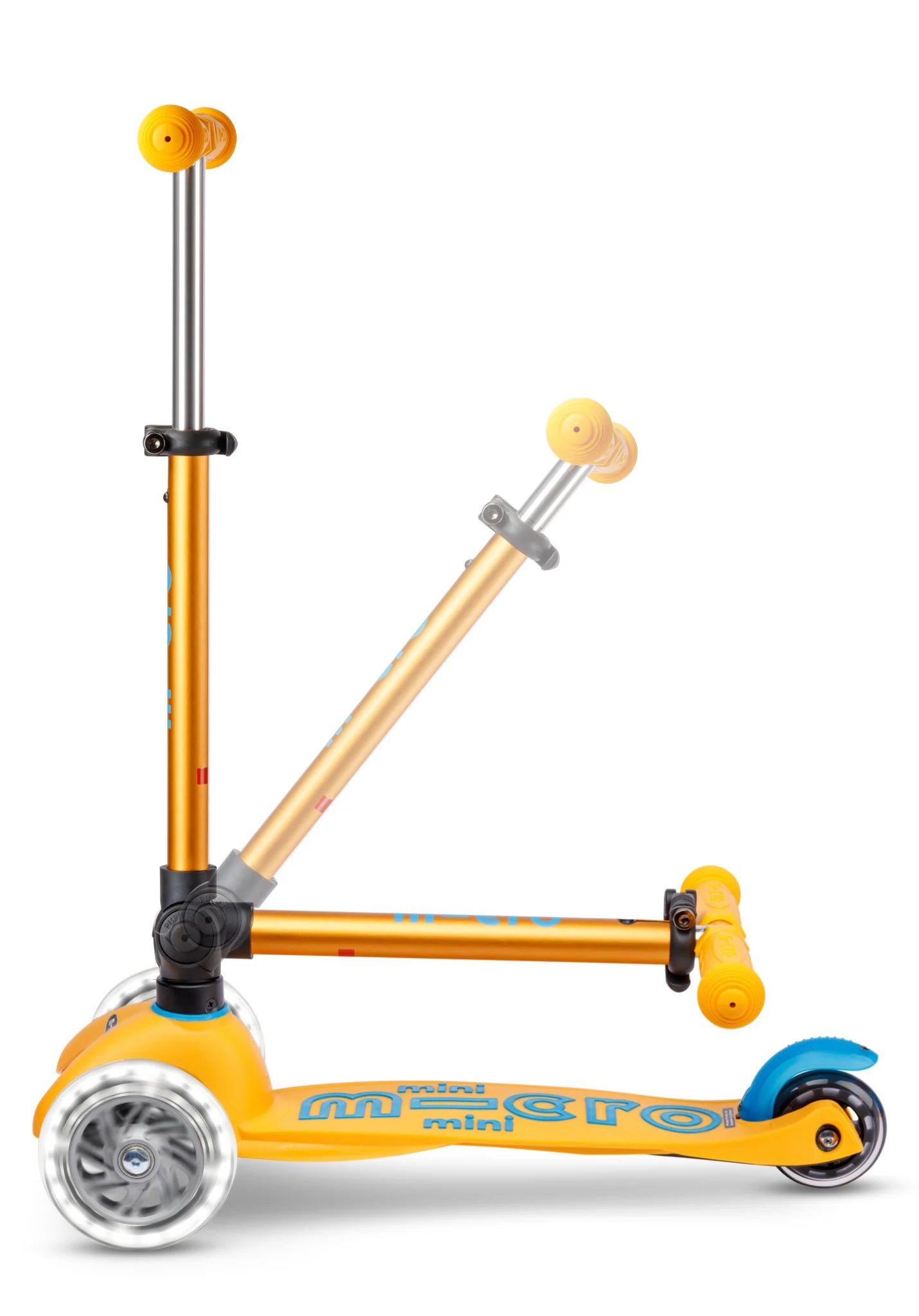 Micro Step - Mini Micro Step 3-Wiel Kinderstep Deluxe inklapbaar LED Abrikoos LIMITED EDITION