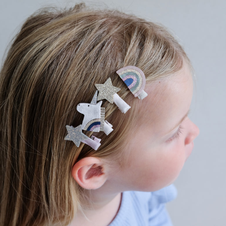 Mimi & Lula - Celeste Unicorn mini clips
