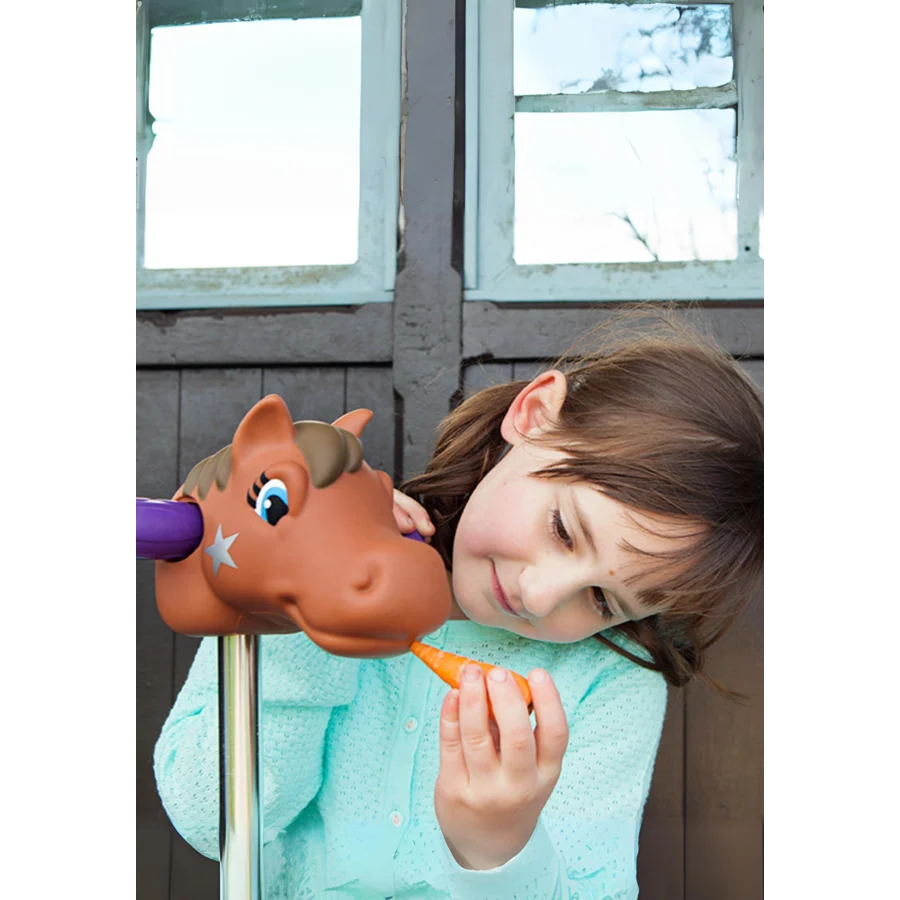Micro Step - Scootaheadz Pony Bruin – Verander je Step in een Hobby Horse