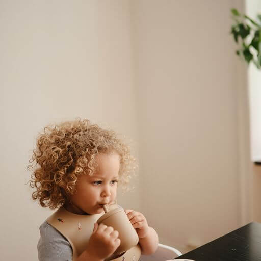 Mushie Silicone Bib - Forrest Green