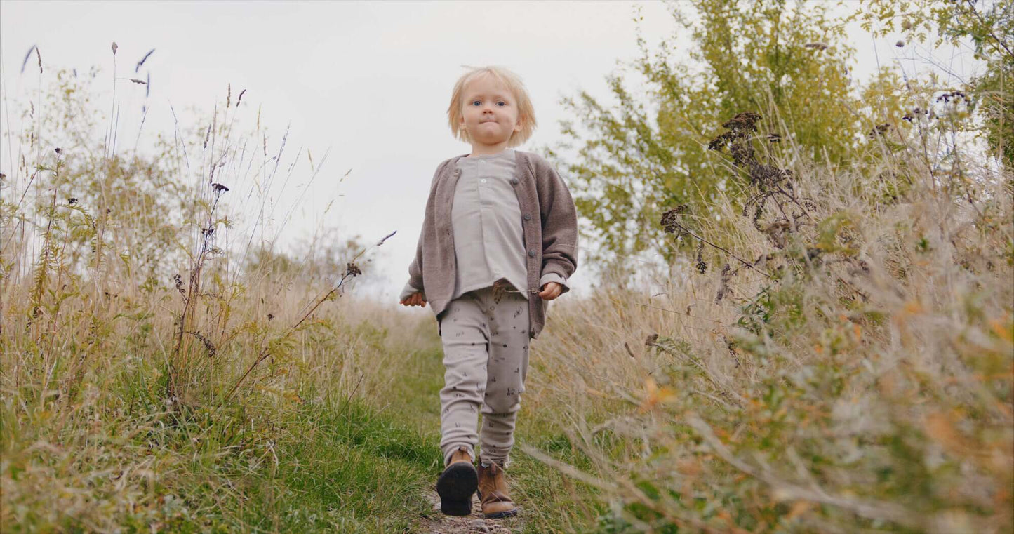 Merino Cardigan Gosi Bunny Brown