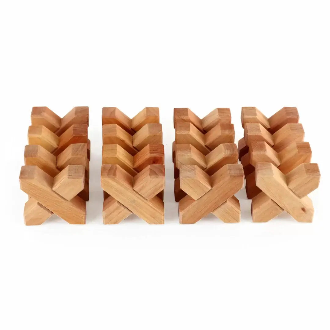 X-Blokken Hout 48 stuks