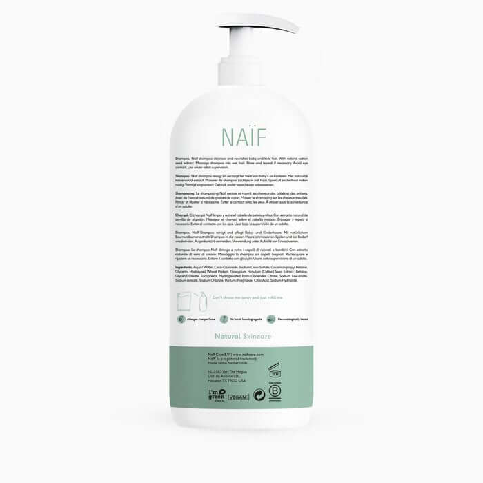 Naïf Voedende Shampoo voor Baby & Kids 500ml