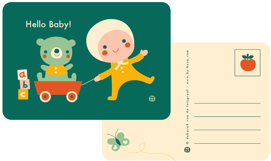 By-Bora Hello Baby Toys- Kaart