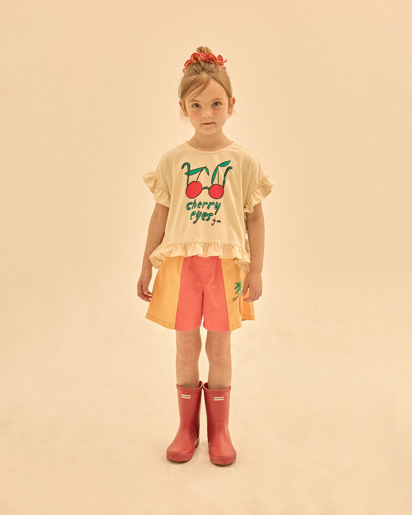 Jelly Mallow – Cherry Frill Sleeveless T-shirt