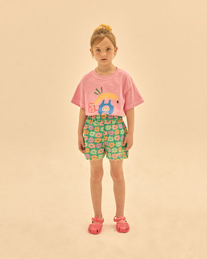 Jelly Mallow – Banana Telephone Pigment T-shirt Pink