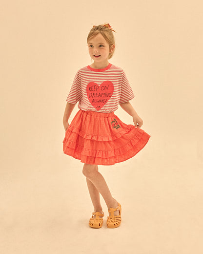 Jelly Mallow – Cherry Frill Skirt Rood