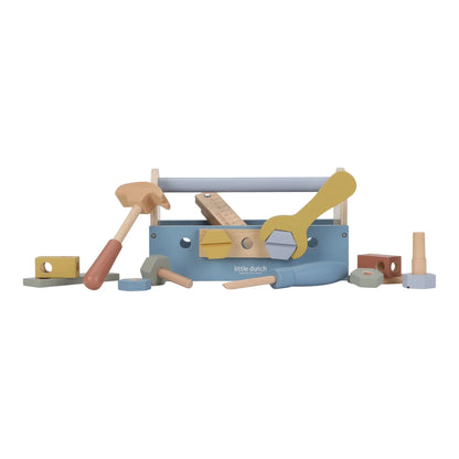 Little Dutch - Houten gereedschapskist | Blauw | Essentials