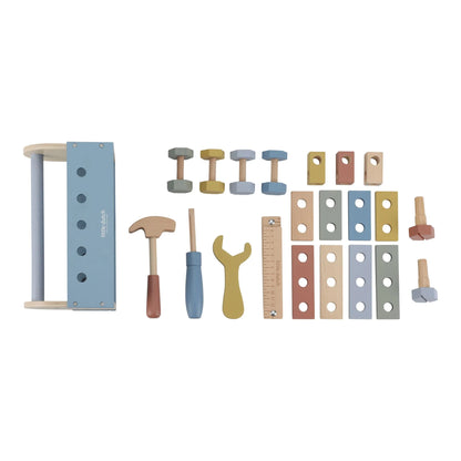 Little Dutch - Houten gereedschapskist | Blauw | Essentials