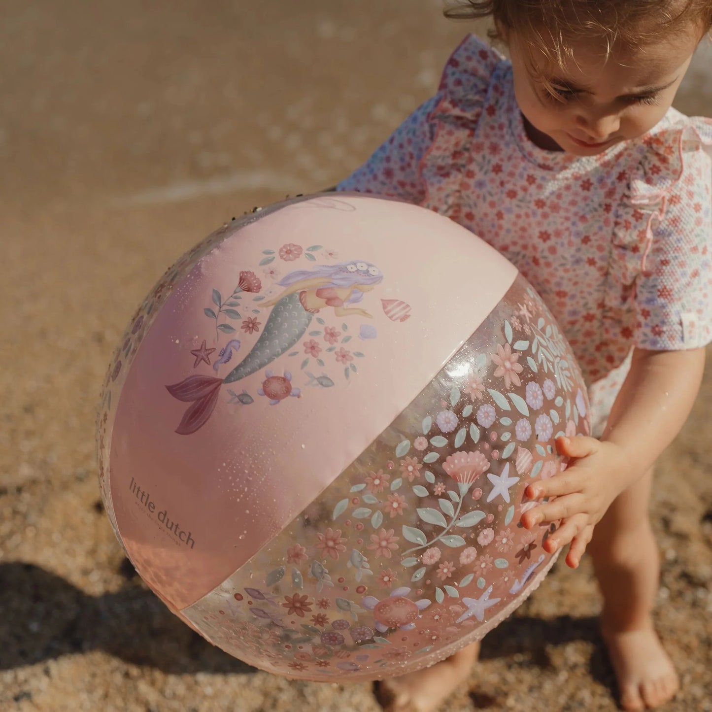 Little Dutch - Strandbal | Roze | Dreamy Mermaid