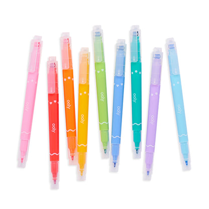 OOLY - Confetti Stamp Double Ended Markers | Set van 9