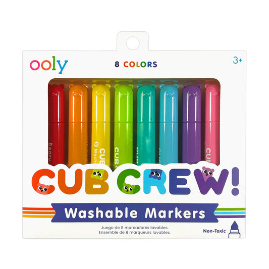 OOLY - Cub Crew Washable Markers | Set van 8