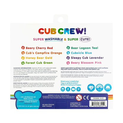 OOLY - Cub Crew Washable Markers | Set van 8