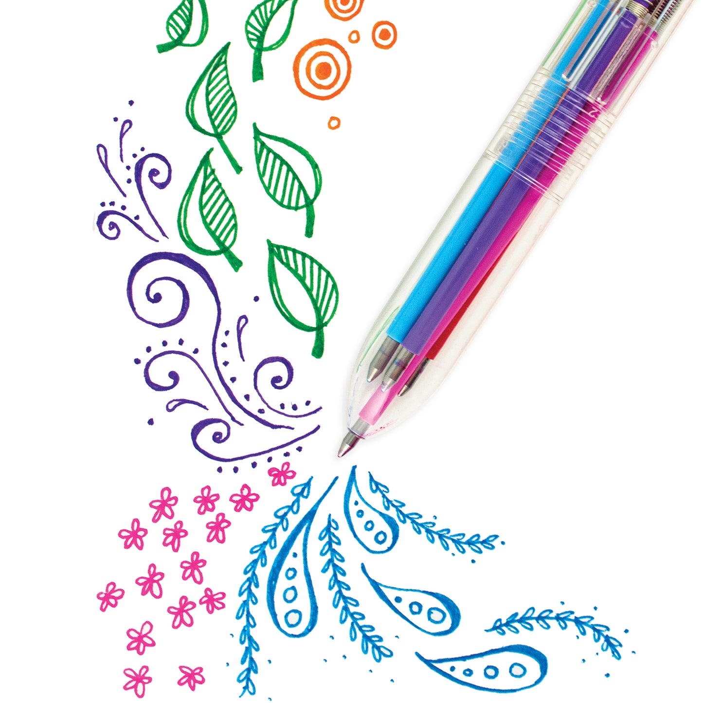 OOLY - 6 Click Gel Pen Classic | 6 Kleuren in 1 Pen