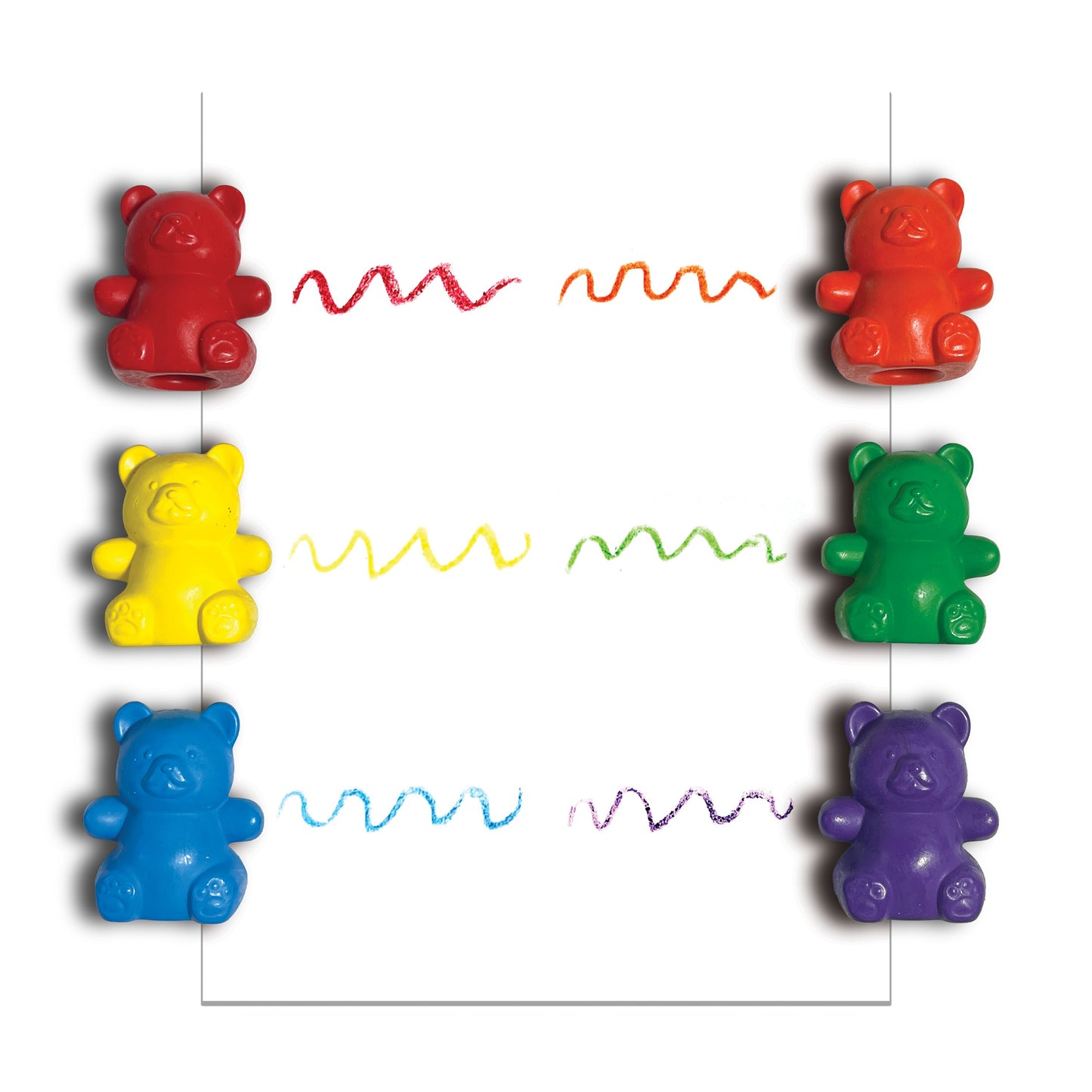 OOLY - Cuddly Cubs Bear Finger Crayons | Set van 6